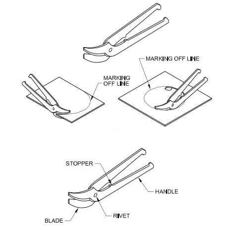 Bent snip is used for